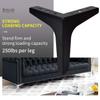 6 inch Metal Furniture Legs, Btowin 4Pcs Modern Triangle Diamond Furniture Feet for Cabinet Sofa TV Stand Bookcase view 3