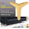 5 inch Metal Furniture Legs, Btowin 4Pcs Modern Triangle Diamond Furniture Feet for Cabinet Sofa TV Stand Bookcase view 3