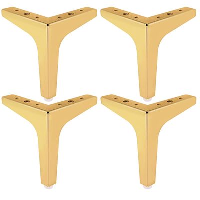 7 inch Metal Furniture Legs, Btowin 4Pcs Modern Triangle Diamond Furniture Feet for Cabinet Sofa TV Stand Bookcase