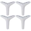 6 inch Metal Furniture Legs, Btowin 4Pcs Modern Triangle Diamond Furniture Feet for Cabinet Sofa TV Stand Bookcase view 1