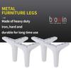 6 inch Metal Furniture Legs, Btowin 4Pcs Modern Triangle Diamond Furniture Feet for Cabinet Sofa TV Stand Bookcase view 2