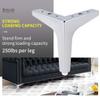 6 inch Metal Furniture Legs, Btowin 4Pcs Modern Triangle Diamond Furniture Feet for Cabinet Sofa TV Stand Bookcase view 3