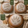 Sourdough & Artisan Bread Stencils -Cake, Pie, Bread & Cookies -Decorate Your Own Unique Design -Baking Mold Stencil Template for Decorating. Classic Wheat, Hearts & More, BONUS Coffee/Cookie Stencils view 4
