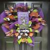 BOO! Home Sweet Haunted Home Halloween Mesh Weath view 1