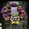BOO! Home Sweet Haunted Home Halloween Mesh Weath view 2