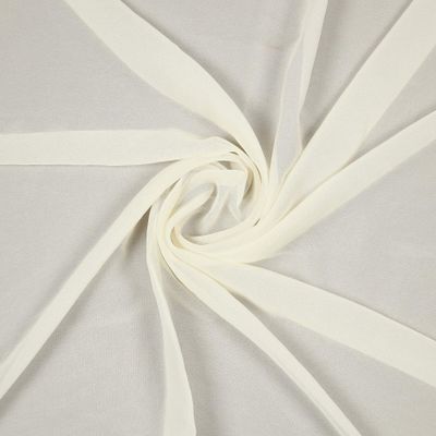 MDS Pack of 15 Yard Bridal Solid Chiffon Fabric, Vintage Sheer Fabric Bolt for Wedding Dress, DIY Decoration, Sheer, Crafts, Silky Chiffon Fabrics 58- Ivory