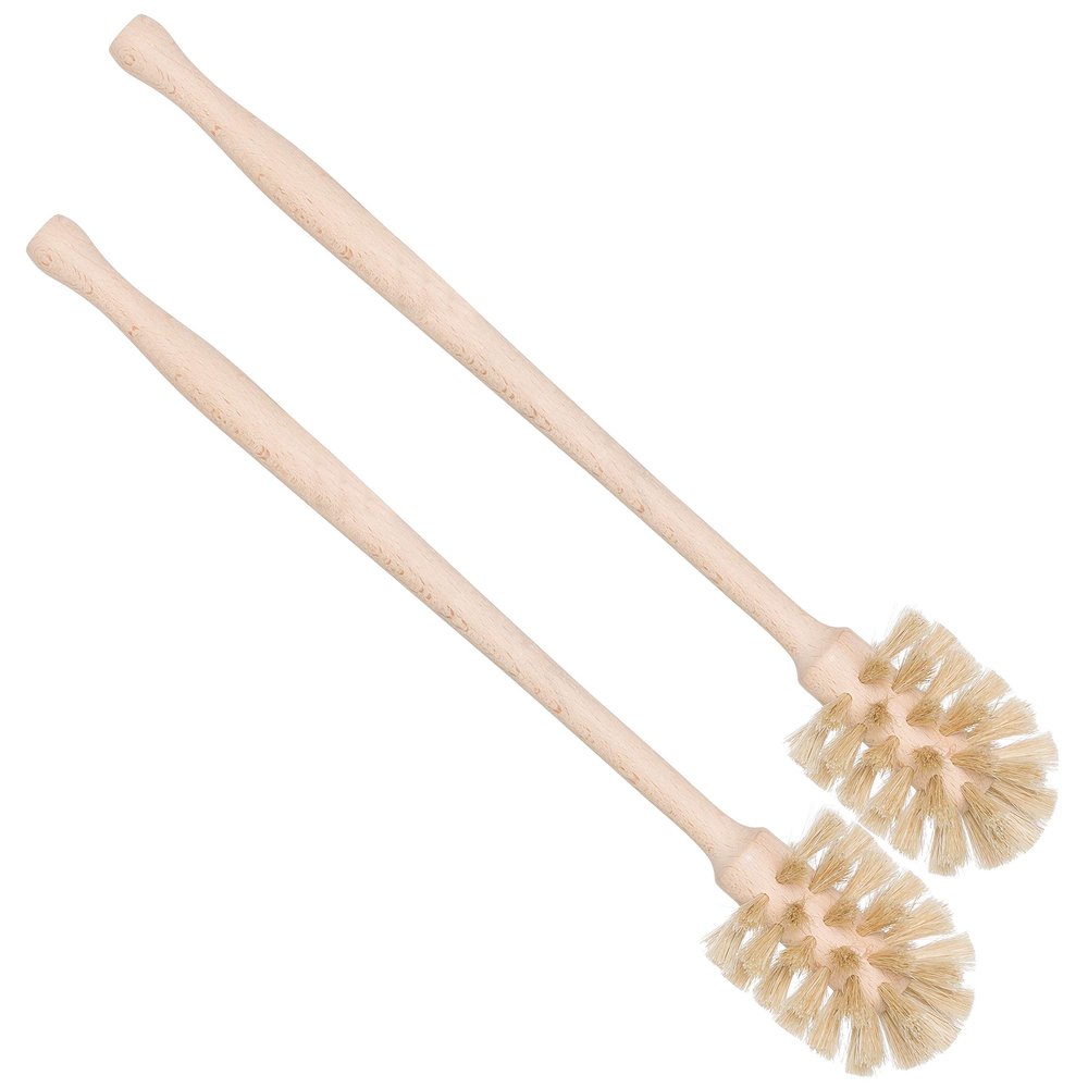 REDECKER Bottle Brush Cleaner - Horsehair and Beechwood Handle for Vases, Pitchers, Mugs, and Baby Bottles, 13-3/4 Inch - Horsehair Bottle Brush - Wooden Bottle Brush - Wood Bottle Scrubber