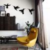Vertical Wall Decoration Metal Wall Art Hummingbird Decor Set of 4 Birds Wall Art view 1