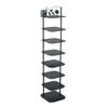 JLXJ Tall Metal Iron Art Shoe Rack, for Narrow Entryway Hallway Small Space, Square Shoes Holder, No Tools Required (Size : 8 Tiers) view 1