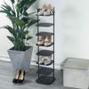 JLXJ Tall Metal Iron Art Shoe Rack, for Narrow Entryway Hallway Small Space, Square Shoes Holder, No Tools Required (Size : 8 Tiers) view 2