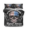 Bedding Set 3D Printed Duvet Cover Bed Set Horror Skull Home Textiles for Adults Bedclothes with Pillowcase Full Queen Quilt Cover (US Twin) view 4