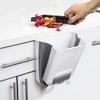 ARTHYS Hanging Trash Can for Kitchen Cabinet Door (White) view 1