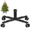 Tree Nest Christmas Tree Stand Base with Wheels Movable Christmas Fake Tree Holder for 6ft Artificial Tree Plant Taxi no Christmas Tree Collar or Tree Skirt Needed (Black) view 1