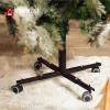 Tree Nest Christmas Tree Stand Base with Wheels Movable Christmas Fake Tree Holder for 6ft Artificial Tree Plant Taxi no Christmas Tree Collar or Tree Skirt Needed (Black) view 2
