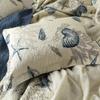 ABREEZE Coastal Beach Theme Quilt Set with Shams Queen Nautical Coverlet Cotton Bedspread Ocean Bedding Set Sea Shell Conch Coral Starfish Comforter Set Beige,Full/Queen3 Pieces view 3