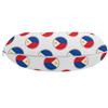 Ambesonne Phillipine Travel Pillow Neck Rest, Pattern from The Circles with Flag of Philippines National Graphic, Memory Foam Traveling Accessory for Airplane and Car, 12", White Red view 2