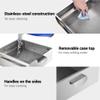 WeChef Rice Noodle Roll Steamer Machine 1 Layer Chinese Cantonese Cheung Fun Changfen Maker with Stainless Steel Steam Tray view 3