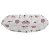 Ambesonne Paris Travel Pillow Neck Rest, Romance Language Capital of Love Eiffel Heart Fashion City Girlish Print, Memory Foam Traveling Accessory for Airplane and Car, 12", Redwood Pearl Pink view 2