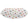 Ambesonne Sushi Travel Pillow Neck Rest, Traditional Japanese Dishes Concept Veggie Stuffed Sushi Rolls and Cavier Pattern, Memory Foam Traveling Accessory for Airplane and Car, 12", Orange Grey view 2