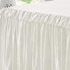 Bedding Empire 25" Drop 1 Piece Double Ruffle Bed Skirt/Bed Cover 100% Egyptian Cotton 500 TC Lilac Twin XL Size view 3