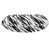 Ambesonne Zebra Print Travel Pillow Neck Rest, Exotic Savanna Inspired Animal Skin Diagonal and Wavy Illustration, Memory Foam Traveling Accessory for Airplane and Car, 12", Charcoal Grey view 2