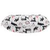 Ambesonne Scottie Dog Travel Pillow Neck Rest, Hand-Drawn Sketched and Scribbled Scotch Breeds Playing, Memory Foam Traveling Accessory for Airplane and Car, 12", Coral Charcoal view 2