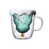 10.14 OzCoffee Mug Double Walled Glass Cup Christmas tree Insulated Glass mugs with Handle Perfect for Latte, Americano Cappuccino view 1