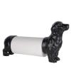 Dachshund Dog Paper Towel Holder for Kitchen, Freestanding Countertop Kitchen Paper Towel Holder, Vintage Animal Tissue Towel Display Stand, Black view 1