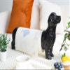 Dachshund Dog Paper Towel Holder for Kitchen, Freestanding Countertop Kitchen Paper Towel Holder, Vintage Animal Tissue Towel Display Stand, Black view 2