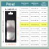 PABCK 100 Pack Resealable Matte Black Zipper Lock Window Bags with Euro Hang Hole for Zip Food Storage Lock Pouches Plastic Foil Packet (10x18 cm (3.9x7.1 inch) view 2