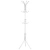Ejoyous Coat Rack Stand, 10 Hooks Free Standing Hat Hanger Metal Hall Tree Clothes Holder Storage Stand for Home Enterway Entryway Hanging Jacket, Garment, Scarves, Handbags, Umbrella (White) view 1