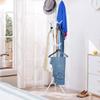 Ejoyous Coat Rack Stand, 10 Hooks Free Standing Hat Hanger Metal Hall Tree Clothes Holder Storage Stand for Home Enterway Entryway Hanging Jacket, Garment, Scarves, Handbags, Umbrella (White) view 3