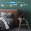 Comfort Zone PowrCurve Floor Fan with Wall-Mounting Capabilities, 9 inch, 3-Speed, 180 Degree Adjustable Tilt, 6 Blades, Ideal for Home, Bedroom & Office (Bracket Included), CZHV101BS view 3