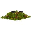 Nearly Natural 24in. Artificial Christmas Double Candelabrum with 35 Warm White Lights and Pine Cones view 1