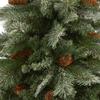 Nearly Natural 7ft. Snowed French Alps Mountain Pine Artificial Christmas Tree with 833 Bendable Branches and Pine Cones view 3