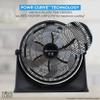 Comfort Zone PowrCurve 20-Inch High-Velocity Floor Fan with Wall Mount, 3-Speed Fan with 180 Adjustable Tilt  Powerful Cooling for Home, Bedroom, Gym & Office view 3