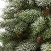 Nearly Natural 6ft. Snowed French Alps Mountain Pine Artificial Christmas Tree with 583 Bendable Branches and Pine Cones view 3