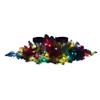 Nearly Natural 24in. Flocked Artificial Christmas Double Candelabrum with 35 Multicolored Lights and Pine Cones view 3