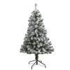 Nearly Natural 4ft. Flocked West Virginia Fir Artificial Christmas Tree view 1