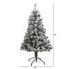 Nearly Natural 4ft. Flocked West Virginia Fir Artificial Christmas Tree view 2