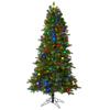 Nearly Natural 6.5ft Pre-Lit Fir Artificial Christmas Tree, 450 LEDs view 1