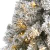 Nearly Natural 4ft. Flocked West Virginia Fir Artificial Christmas Tree with 100 Clear LED Lights view 3