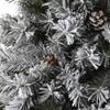 Nearly Natural 6ft. Flocked White River Mountain Pine Artificial Christmas Tree with Pinecones view 3