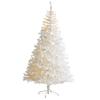 Nearly Natural 7ft. White Artificial Christmas Tree with 1000 Bendable Branches and 350 Clear LED Lights view 1