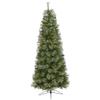 Nearly Natural 6.5ft. Cashmere Slim Artificial Christmas Tree with 350 Warm White Lights and 660 Bendable Branches view 1