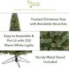 Nearly Natural 6.5ft. Cashmere Slim Artificial Christmas Tree with 350 Warm White Lights and 660 Bendable Branches view 2