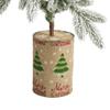 Nearly Natural 28in. Flocked Christmas Artificial Tree in Decorative Planter view 4