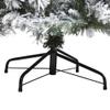 Nearly Natural 5ft. Flocked Vermont Mixed Pine Artificial Christmas Tree with 150 Clear LED Lights view 4