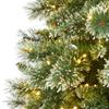 Nearly Natural 7ft. Wisconsin Slim Snow Tip Pine Artificial Christmas Tree with 400 Clear LED Lights view 3
