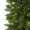 Nearly Natural 6.5ft. Slim Green Mountain Pine Artificial Christmas Tree with 300 Clear LED Lights view 4